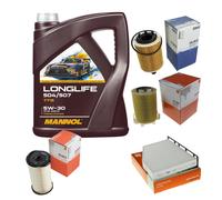Mahle Inspection Set 5L mannol Longlife 504/507 5W-30 pour VW Caddy III Kombi