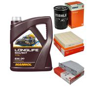 MAHLE Inspection Set 5L MANNOL LONGLIFE 504/507 5W-30 Pour VW Passat 3C2 1.6