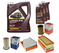 Mahle Inspection Set 8L mannol Longlife 504/507 5W-30 pour VW Caddy IV Combi /