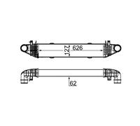 MAHLE Intercooler, échangeur CI 359 000S pour MERCEDES-BENZ MERCEDES-BENZ (BBDC)