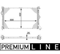 MAHLE Intercooler pour Mercedes-Benz Sprinter Klasseic 35-T Boîte 311
