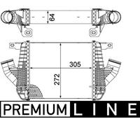 MAHLE Intercooler Pour Nissan NT400 Cabstar 35.14 45.14 35.13 35.15 45.15