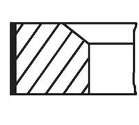MAHLE ORIGINAL Jeu de segments de pistons 021 RS 10112 0N2