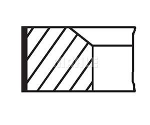 MAHLE Jeu de segments de piston 037RS001500N0 Compatible avec: VOLVO S60 II, S80 II, S90 II, V40 Schrägheck, V60 I, V60 II, V70 III, V90 II Kombi, XC40, XC60 I SUV, XC60 II, XC70 II, XC90 II