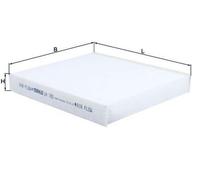 MAHLE LA 100 Filtre d'habitacle à particules pour HONDA CIVIC V Hatchback (EG)