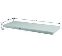 MAHLE LA 123 Filtre d'habitacle à particules pour VW Tiguan I (5N) Corrado (53i)