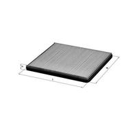 MAHLE LA 143 Filtre d'habitacle à particules pour OPEL Agila A (H00)