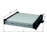 MAHLE LA 227 Filtre d'habitacle à particules pour RENAULT Scénic II (JM)