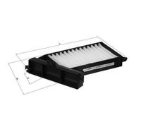 MAHLE LA 384 Filtre d'habitacle à particules