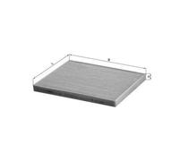 MAHLE LA 408 Filtre d'habitacle à particules