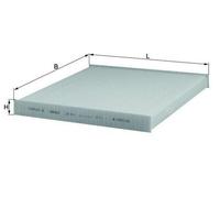 MAHLE LA 411 Filtre d'habitacle à particules pour OPEL Movano C Van (U9)