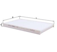 MAHLE LA 422 Filtre d'habitacle à particules pour VW Passat B5 Berline (3B2)