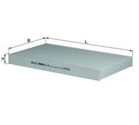 MAHLE LA 46 Filtre d'habitacle à particules pour AUDI A6 C5 Avant (4B5)