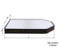 MAHLE LA 51/S Filtre d'habitacle à particules pour AUDI A8 D2 (4D2, 4D8)