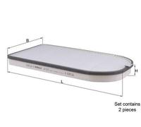 MAHLE LA 613/S Filtre d'habitacle à particules pour BMW 7 (E38) pour ALPINA B12