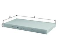 MAHLE LA 78 Filtre d'habitacle à particules pour VW Golf VII 3/5 portes