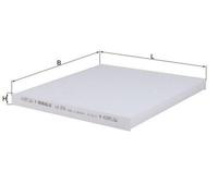 MAHLE LA 876 Filtre d'habitacle à particules pour HYUNDAI Santa Fé III (DM)