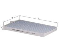 MAHLE LAK 469 Filtre d'habitacle à charbon actif pour RENAULT Koleos I (HY)