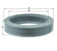 MAHLE LX 108 Filtre à air pour FORD Fiesta Mk3 3/5 portes (GFJ)