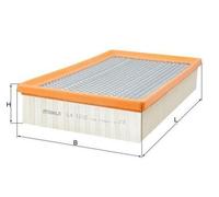 MAHLE LX 1212 Filtre à air pour BMW 7 (E65, E66, E67)