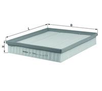 MAHLE LX 1586 Filtre à air pour OPEL Omega B Caravan (V94)