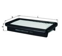 MAHLE LX 2833 Filtre à air pour FIAT Sedici (FY) (189)