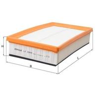 MAHLE LX 3344 Filtre à air pour FORD Transit Connect Mk1 Van (P65, P70, P80)