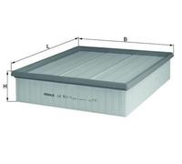 MAHLE LX 511/1 Filtre à air pour VW LT 28-46 II Van (2DA, 2DD, 2DH)
