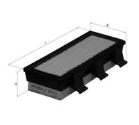 MAHLE LX 824 Filtre à air pour RENAULT Kangoo I Express (FC, FC0/1)