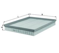 MAHLE LX 876/1 Filtre à air pour OPEL Movano A Van (X70) Movano A Minibus (X70)