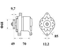 MAHLE MG 156 Alternateur pour ALFA ROMEO,FIAT,SEAT