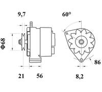 MAHLE MG 188 Alternateur pour AUDI,VW