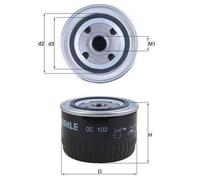 Filtre à huile KNECHT OC 102