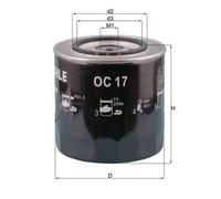MAHLE OC 17 Filtre à huile pour ALFA ROMEO 75 (162B) 90 (162) GTV (116) 6 (119)