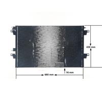 MAHLE ORIGINAL AC 355 000S Condenseur, climatisation