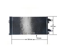 MAHLE ORIGINAL AC 363 000S Condenseur, climatisation