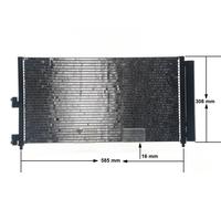 Condenseur de climatisation MAHLE pour FIAT DOBLO grande berline