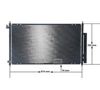 MAHLE ORIGINAL AC 467 001S Condenseur, climatisation