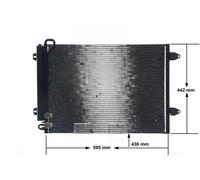 MAHLE ORIGINAL Condenseur climatisation Condenseur De Clim AC 666 000S