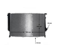 MAHLE ORIGINAL CR 287 000S Radiateur du moteur