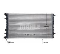 MAHLE ORIGINAL CR 477 001S Radiateur du moteur