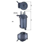 MAHLE ORIGINAL Filtre à carburant KL 632D pour RENAULT KANGOO Express (FC0/1)