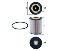 MAHLE ORIGINAL Filtre à carburant KX 267D pour FENDT Farmer 73,0mm 98,0mm