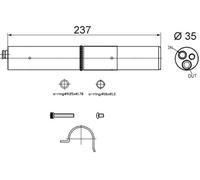 MAHLE ORIGINAL Filtre déshydratant climatisation Bouteille Déshydratante AD 250 000S