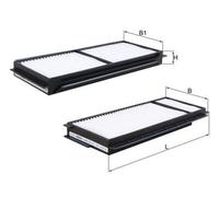 MAHLE ORIGINAL LA 346/S Filtre d'habitacle à particules pour MAZDA 3 (BL)