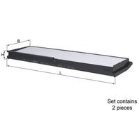 MAHLE ORIGINAL LA 862/S Filtre d'habitacle à particules