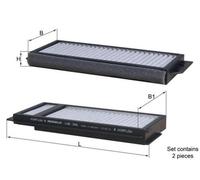 MAHLE ORIGINAL LAK 346/S Filtre d'habitacle à charbon actif pour MAZDA 3 (BL)