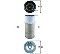 MAHLE ORIGINAL LX 14 Filtre à air pour DEUTZ-FAHR AGROKID