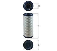 MAHLE ORIGINAL LX 2958 Filtre à air du moteur Cartouche filtrante