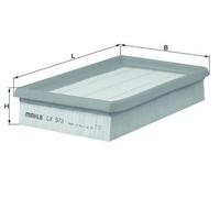 MAHLE ORIGINAL LX 573 Filtre à air pour CITROËN C35 Kasten pour DODGE Dakota II